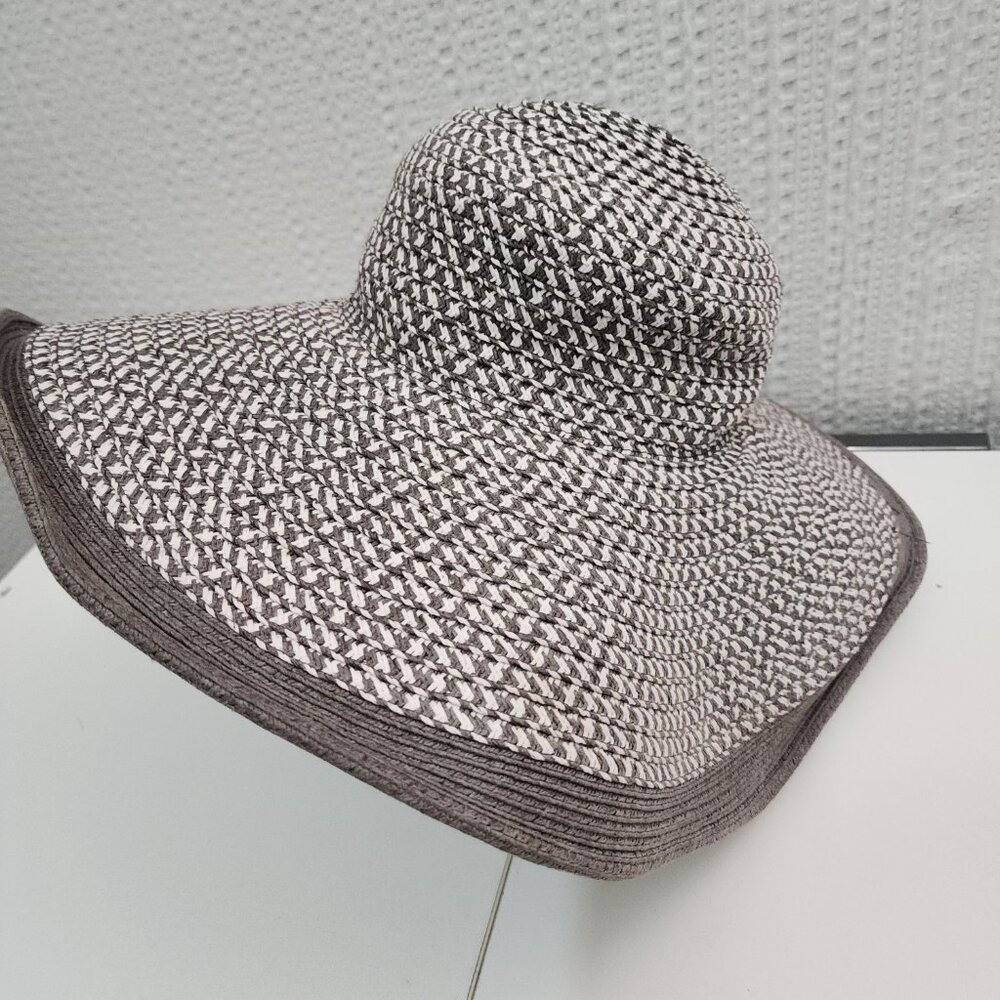 Nine West Oversized Floppy Sun Hat Gray - Picture 2 of 9